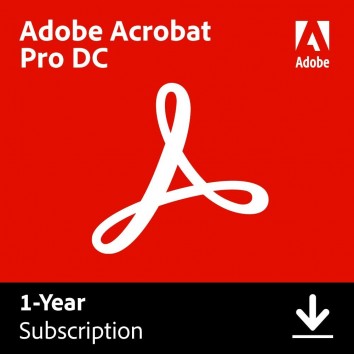 Adobe Acrobat Pro DC | Pro | 1 Year | PC/Mac | Download